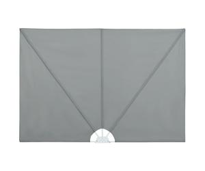 vidaXL Éventail latéral de terrasse pliable Gris 240 × 160 cm