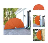 vidaXL Éventail latéral de terrasse pliable Terracotta-Rouge 160 cm - Parasols & Protection solaire