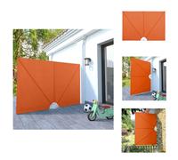 vidaXL Éventail latéral de terrasse pliable Terracotta-Rouge 240×160 cm - Parasols & Protection solaire