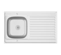vidaXL Evier avec égouttoir Set argenté 1000x600x155 mm acier inoxydable