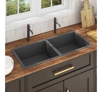 vidaXL Évier Cuisine Inox Fait Main