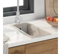 vidaXL Évier de cuisine Beige 21 x 44 x 14 cm Granite