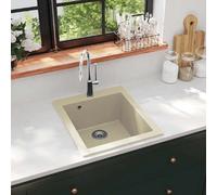 Vidaxl Évier de Cuisine en Granit - Beige