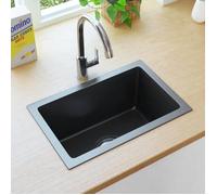 vidaXL Evier de Cuisine Fait à la Main Evier Encastré Evier Rectangulaire Évier à Vasque Maison Intérieur Robuste Résistant 145082