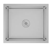 vidaXL Evier de Cuisine Fait à la Main Intérieur Lavabo Maison Argenté Acier Inoxydable