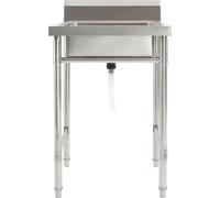 vidaXL Évier de cuisine simple en acier inoxydable
