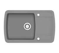 vidaXL Évier en granit simple bassin gris
