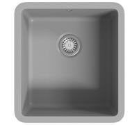 vidaXL Évier en granit simple bassin gris
