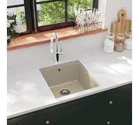 VidaXL Évier Granit Beige