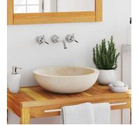 vidaXL Lavabo 40x12 cm marbre crème
