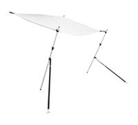vidaXL Extension d'ombrage T-Top Blanc 170x208x(115-183) cm, kit d'extension t-Top, Extension de l'ombrage de t-Top de Bateau, Extension du Bimini t-Top