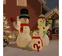 VIDAXL Famille de Bonhommes de Neige Gonflable LED - 360 cm