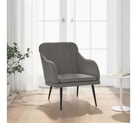 vidaXL Fauteuil - Gris foncé
