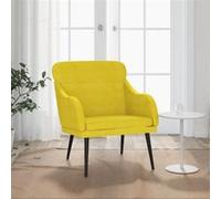 vidaXL Fauteuil 63x76x80 cm fluweel geel351441 Jaune G