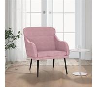 vidaXL Fauteuil Rose 63x76x80 cm Velours