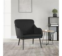 vidaXL Fauteuil Noir 63x76x80 cm Similicuir