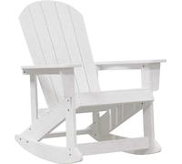 vidaXL Fauteuil à bascule Adirondack blanc 92 x 73,5 x 92 cm HDPE