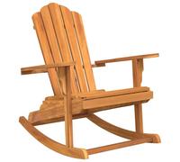 vidaXL - Fauteuil à bascule Adirondack en bois massif, en teck