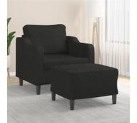 vidaXL Fauteuil avec Repose-pied