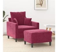 vidaXL Fauteuil et repose-pied