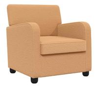 vidaXL Fauteuil Beige Fausse Laine d'agneau