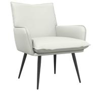 vidaXL Fauteuil Blanc Simili Cuir