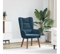 vidaXL fauteuil Bleu 63 x 67 x 94 cm Velours 42001802