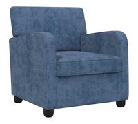 vidaXL Fauteuil Bleu Chenille