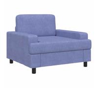 vidaXL Fauteuil Bleu Denim Tissu