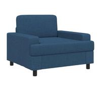 vidaXL Fauteuil Bleu Tissu