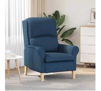 vidaXL fauteuil Bleu tissu 42009847