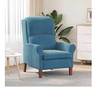 vidaXL Fauteuil 42009856 Bleu velours