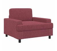 vidaXL Fauteuil Bordeaux Tissu