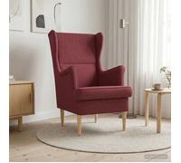 vidaXL fauteuil Bordeaux tissu 42029858
