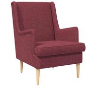 vidaXL Fauteuil Bordeaux Tissu 42029951