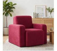vidaXL Fauteuil Bordeaux Velours 42042434