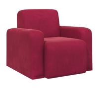vidaXL Fauteuil Bordeaux Velours (V), Fauteuil en Velours Moderne, Assise Chic pour Salon, Chambre, Coussin Confortable, Design stylé
