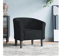 vidaXL Chaise cabriolet noir velours