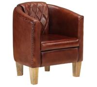 vidaXL Fauteuil Cabriolet, Chaise de Relaxation, Siège avec Accoudoirs Rembourrés, Canapé de Salon Salle de Séjour, Marron 359638