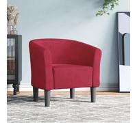vidaXL Fauteuil cabriolet - Rouge bordeaux