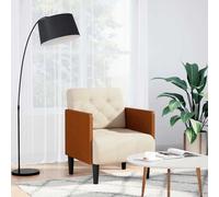 vidaXL Fauteuil canapé avec accoudoirs 55 cm en lin