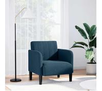 vidaXL Fauteuil canapé avec accoudoirs velours bleu 54 cm 4100577
