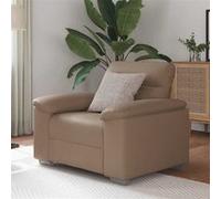 vidaXL Fauteuil Cappuccino Similicuir 60 cm Marron G