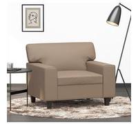 vidaXL Fauteuil Cappuccino 60 cm Similicuir359411 Marron G