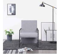 vidaXL Fauteuil Chaise de Salon Meuble Siège de Salon Chaise de Canapé Bureau Maison Intérieur Salle de Séjour Chambre Tissu 282155