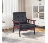 vidaXL Fauteuil Chaise de salon 248641 Similicuir noir