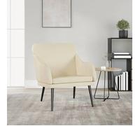 Fauteuil Crème 63x76x80 cm Similicuir