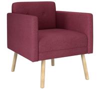 vidaXL Fauteuil d'appoint Bordeaux Tissu