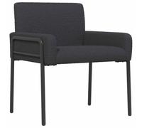vidaXL Fauteuil d'appoint Gris foncé Bouclé