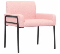 vidaXL Fauteuil d'appoint Rose Bouclé